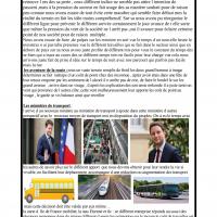 Comment  trouvez vous. Les différent moyen de transport